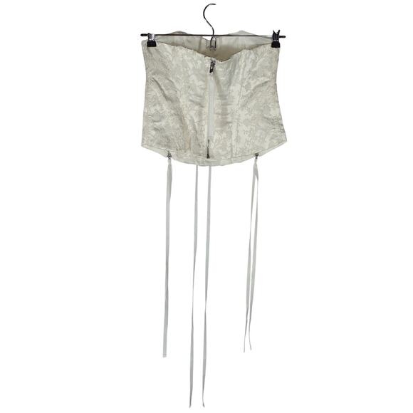 For Love & Lemons Floral White Lilibet Corset Top Size XS - Picture 5 of 7